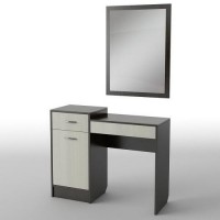 Туалетний столик Тиса Мебель БС-1 Венге Дуб молочний 80x40x100 см