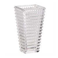 Ваза декоративна скляна під кришталь YIWU Longstar 17 см прозора (HP-1721)