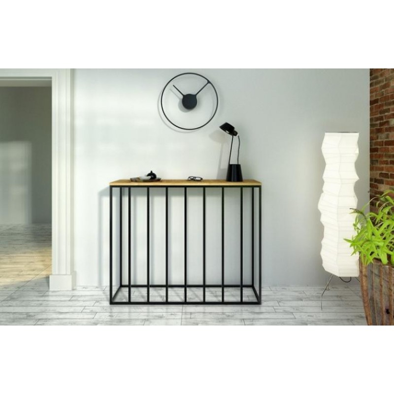 Консоль для дому в стилі Loft NS-409 830x1100x300 мм Черный