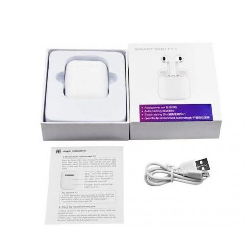 Навушники XPro AXUS F11 bluetooth Smart Mini White (MER-13470_418)