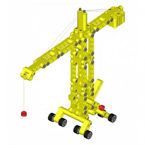 Дитячий конструктор Kiditec 1217 L-set Showcrane big Yellow 460 деталей (3893) Дитячий конструктор Kiditec 1217 L-set Showcrane big Yellow 460 деталей (3893)