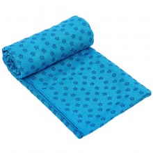 Йога рушник (килимок для йоги) SP-Planeta FI-4938 розмір 1,83x0,63м, мікрофібра, силікон Синій (AN0424)