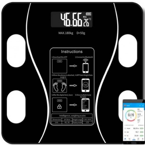 Смарт-ваги Scale one Black (scl-001bl) Смарт-ваги Scale one Black (scl-001bl)