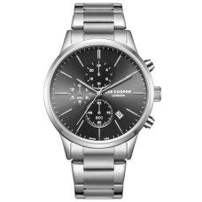 Годинник чоловічий водостійкий наручний Lee Cooper Plane Сріблястий (2493761009)