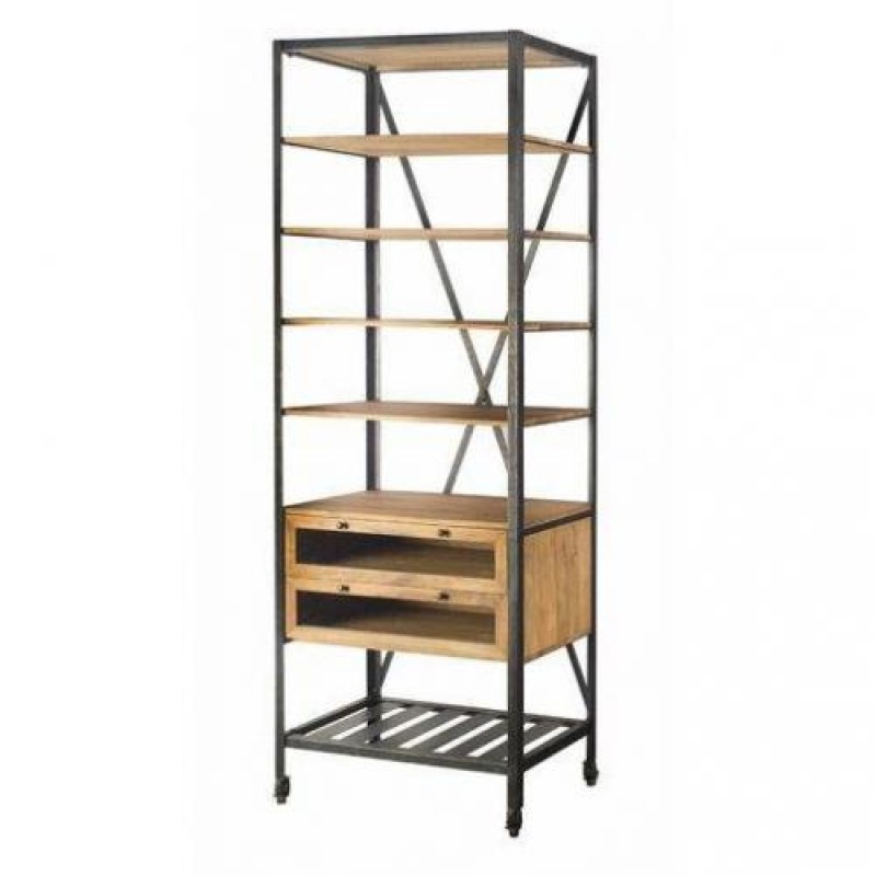 Стелаж для зберігання в стилі Loft NS-1892 2280x800x450 мм Черный