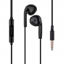 Дротові навушники 3.5mm Yison X1 вкладиші з мікрофоном 1.2m Black