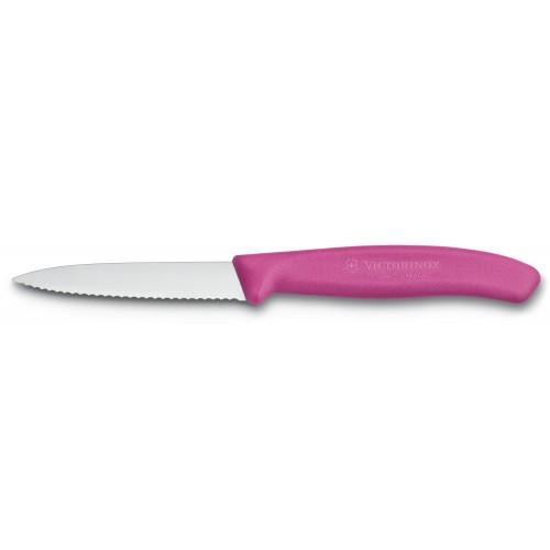 Кухонний ніж Victorinox SwissClassic для нарізки 80 мм серрейтор Рожевий (6.7636.L115) Кухонний ніж Victorinox SwissClassic для нарізки 80 мм серрейтор Рожевий (6.7636.L115)