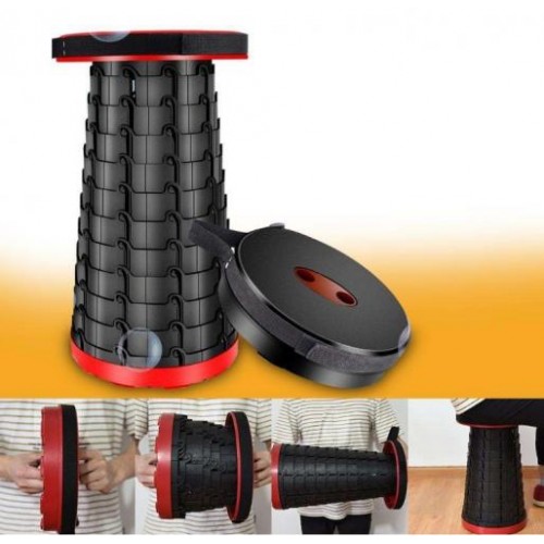 Складаний туристичний стілець No Brand Telescopic stool 47х25 см Чорно-червоний (2104618605) Складаний туристичний стілець No Brand Telescopic stool 47х25 см Чорно-червоний (2104618605)