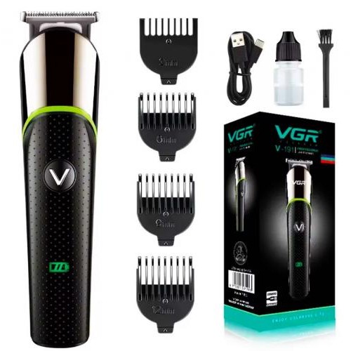 Машинка для стрижки VGR V-191 500 mAh 5 Вт Чорний (2390000053) Машинка для стрижки VGR V-191 500 mAh 5 Вт Чорний (2390000053)