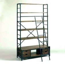 Стелаж для зберігання в стилі Loft NS-1761 2630x1400x500 мм Черный