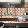 Самоклеюча панель під алюміній Sticker Wall SW-00001416 30*30см*3мм Золотисто-рожевий