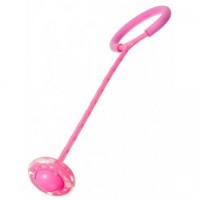 Скакалка, що світиться на одну ногу з LED підсвічуванням Рожева (2290038P) Скакалка, що світиться на одну ногу з LED підсвічуванням Рожева (2290038P)
