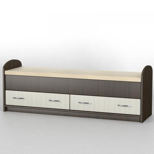 Комод приліжковий Тиса Мебель КП-110 Венге Дуб молочний 55x41x140 см