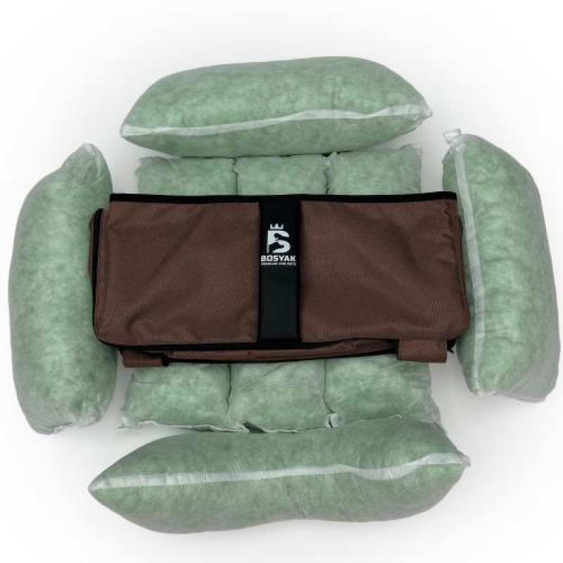 Лежак ліжко для собак та котів EGO Bosyak Waterproof XS 50х45 Коричневий (спальне місце для собак та котів)