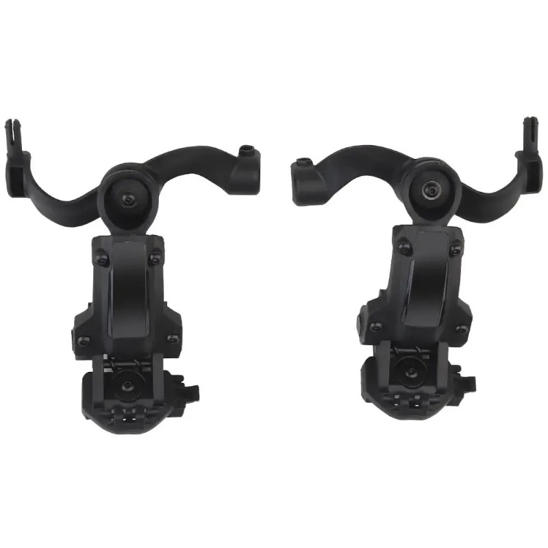 Тактичні навушники на шолом Walkers Razor + кріплення OPS Core чебурашки Сірий (2372643525)