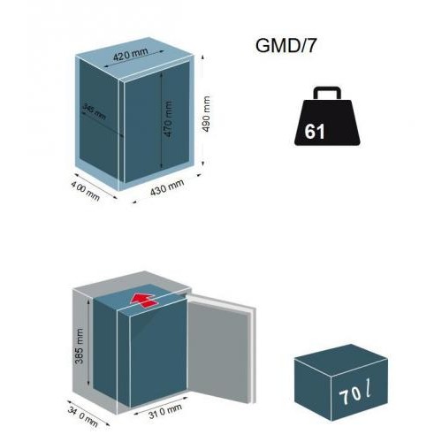 Сейф меблевий Technomax GMD/7 Сейф меблевий Technomax GMD/7