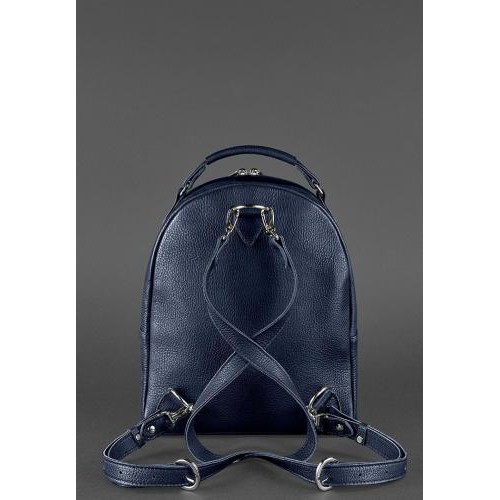 Шкіряний міні-рюкзак BlankNote Kylie Синій (BN-BAG-22-navy-blue)