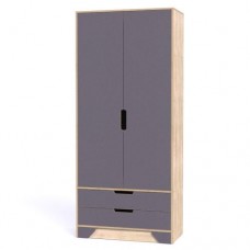 Шафа-Пенал Тиса Мебель Модуль-112 Дуб сонома Графіт 205x40x90 см