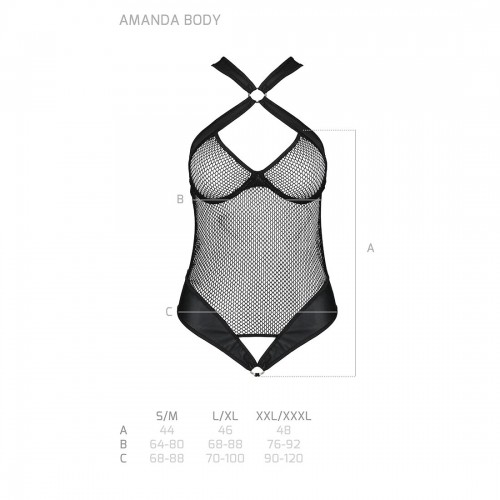 Сітчастий боді з халтером Amanda Body black XXL/XXXL - Passion в інтернет супермаркеті PbayMarket!