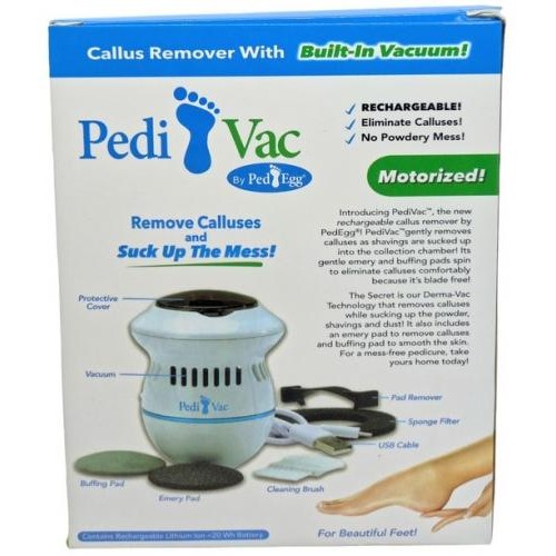 Пемза електрична для ніг OPT-TOP Pedi Vac USB Білий (2104618370) Пемза електрична для ніг OPT-TOP Pedi Vac USB Білий (2104618370)