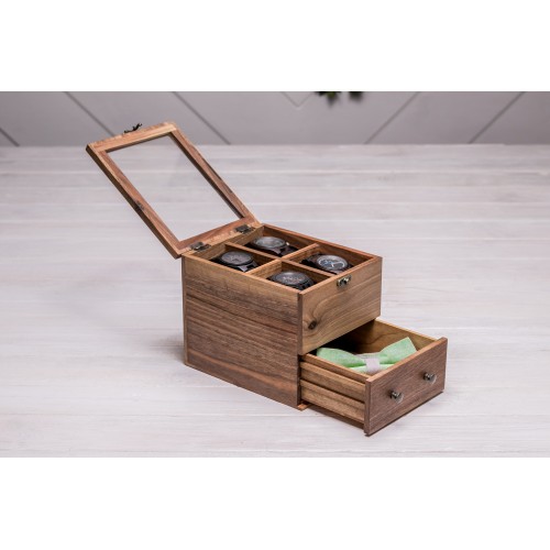Органайзер для зберігання наручних годинників ecoWalnut 14.9х18х14.1 см