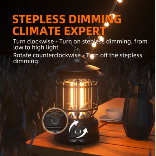 Ліхтар кемпінговий Superfire T51 195 Lumen IP43 Чорний (1936288143)