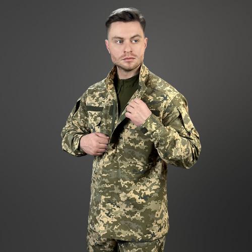 Кітель чоловічий тактичний Pobedov Rip-Stop 358040 XL Піксель (00000005932) Кітель чоловічий тактичний Pobedov Rip-Stop 358040 XL Піксель (00000005932)