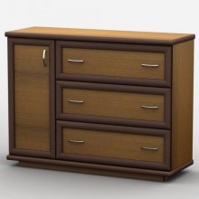 Комод Тиса Мебель АКМ-28 2 Лісовий горіх 90x60x120 см