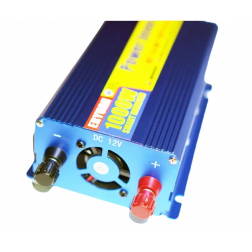 Перетворювач напруги інвертор Eryuan 1000W DC/AC 12V-220V Blue (3_02574)