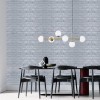 Самоклеюча 3D панель Sticker Wall SW-00001445 Під срібну цеглу в рулоні 3080x700x3мм