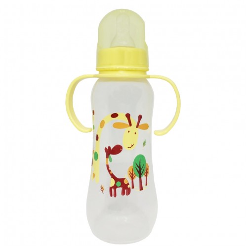 Пляшечка пластикова з ручками Mega Zayka MGZ-0207(Yellow) 250 мл Пляшечка пластикова з ручками Mega Zayka MGZ-0207(Yellow) 250 мл