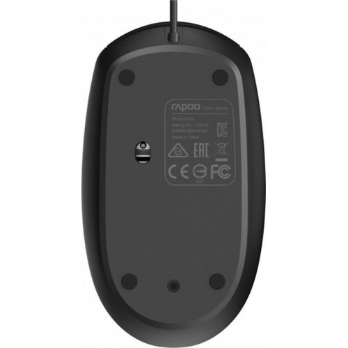 Миша Rapoo N100 Black USB в інтернет супермаркеті PbayMarket!