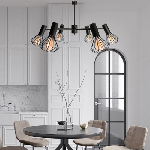 Люстра MSK Electric Diadem на шість плафонів NL 22152-6 BK Люстра MSK Electric Diadem на шість плафонів NL 22152-6 BK