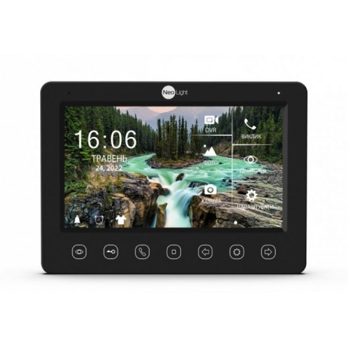 Комплект відеодомофона NeoLight NeoKIT FHD Pro B Graphite з детектором руху і відеопанель Комплект відеодомофона NeoLight NeoKIT FHD Pro B Graphite з детектором руху і відеопанель
