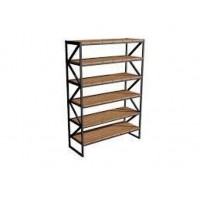 Стелаж для зберігання в стилі Loft NS-1760 1730x1000x300 мм Черный Стелаж для зберігання в стилі Loft NS-1760 1730x1000x300 мм Черный