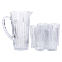 Набір глек та склянки YIWU Прозорий 7 шт (HP-19-5)