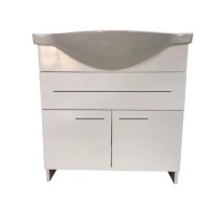 Тумба Mikola-M пластикова 2.0 з верхнім ящиком та умивальником 80 см Тумба Mikola-M пластикова 2.0 з верхнім ящиком та умивальником 80 см