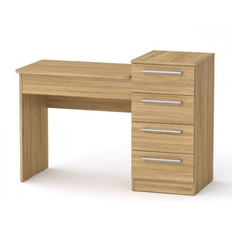 Туалетний столик Компанит Трюмо 9 з тумбочкою 116х50х82 см сонома