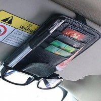 Органайзер із кріпленням для окулярів в авто для кредитних карт, грошей Digital Чорний (hub_wspo6a)