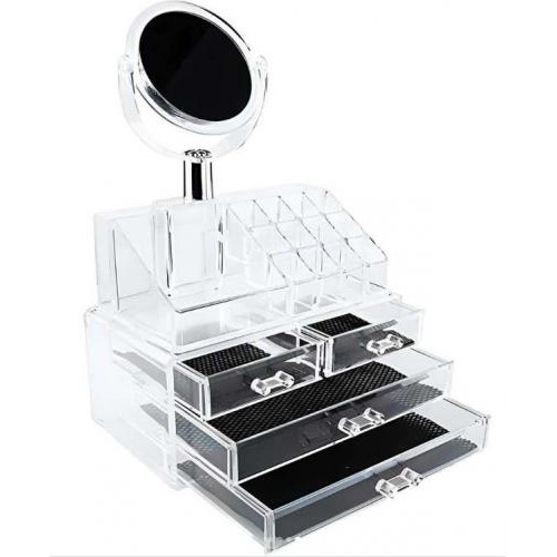 Настільний акриловий органайзер для косметики HLV Cosmetic Storage Box (1756374690) Настільний акриловий органайзер для косметики HLV Cosmetic Storage Box (1756374690)