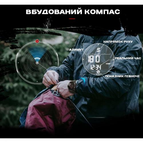 Наручний годинник чоловічий з компасом North Edge Alps 2 ремінці Чорний (3097) Наручний годинник чоловічий з компасом North Edge Alps 2 ремінці Чорний (3097)