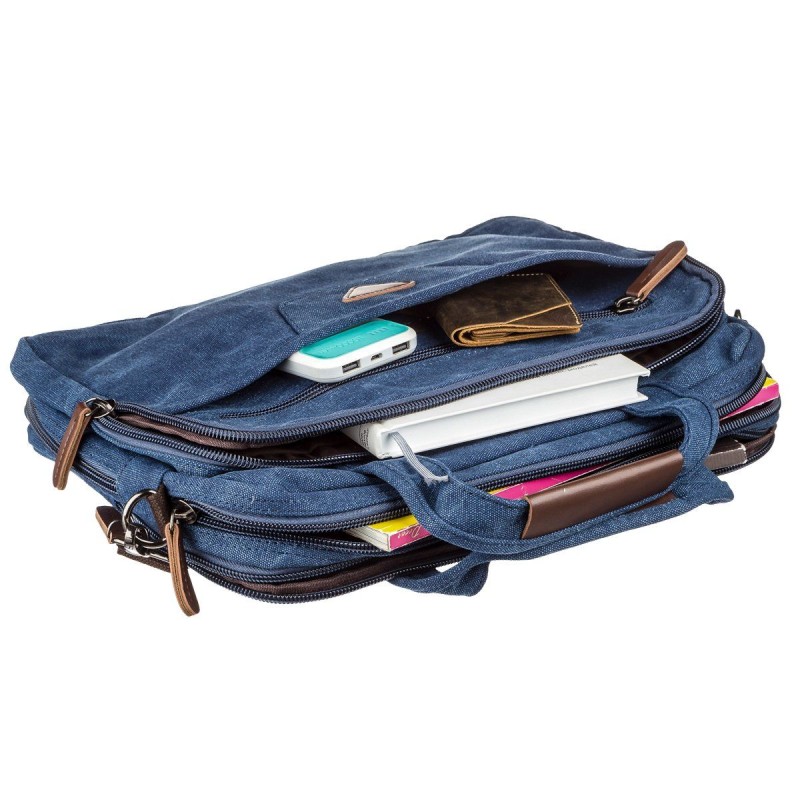 Сумка текстильна для ноутбука 15.6 на два відділення Vintage 20179