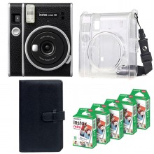 Подарунковий набір Фотоапарат Fujifilm Instax Mini 40/Фотопапір 50 шт/Чохол/Фотоальбом на 108 фото Чорний