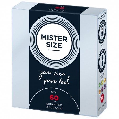 Презервативи Mister Size - pure feel - 60 (3 condoms), товщина 0,05 мм в інтернет супермаркеті PbayMarket!