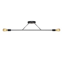 Люстра підвісна MSK Electric Asket на дві лампи Е27 NL 10320-2 BK Чорний (619546)