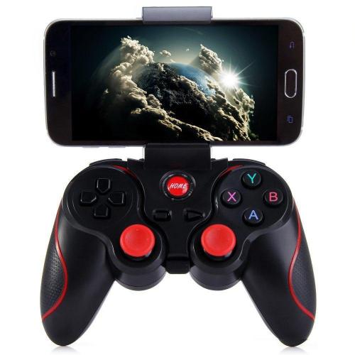 Геймпад бездротовий для смартфона Terios T3 Bluetooth Чорний з червоним (UFGGBVVC97RH) Геймпад бездротовий для смартфона Terios T3 Bluetooth Чорний з червоним (UFGGBVVC97RH)
