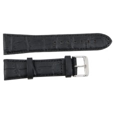 Ремінець для годинника Mykhail Ikhtyar шкіряний Ш22 мм Чорний (S620-22S black)