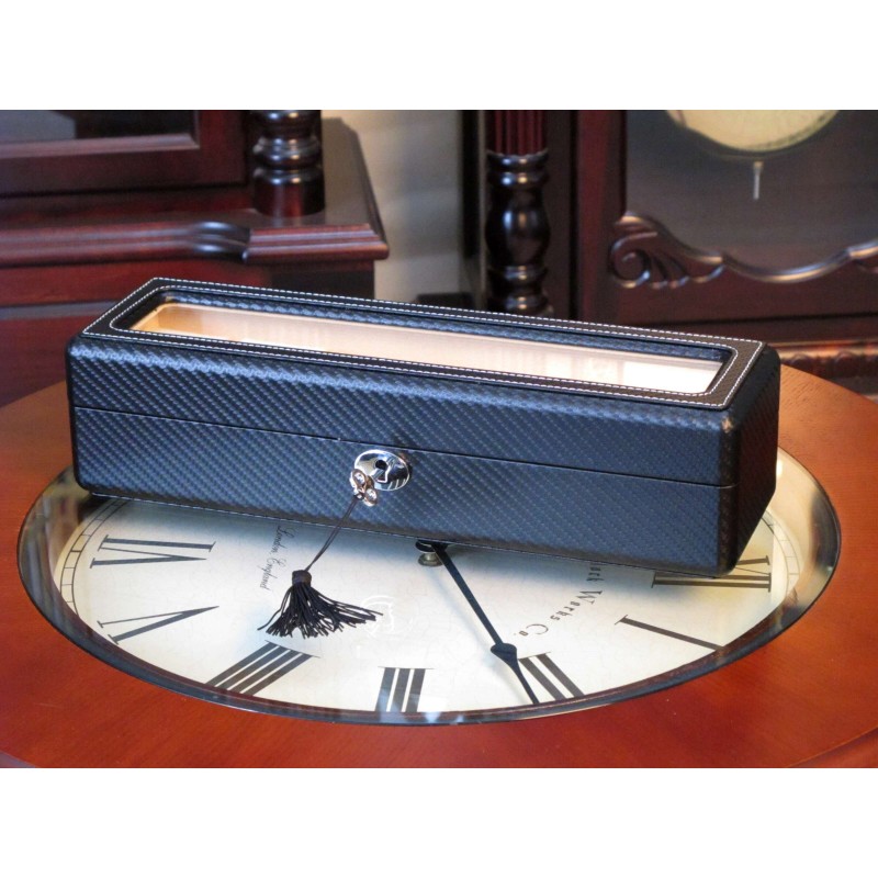 Шкатулка для зберігання годинників Salvadore 6W-KC Чорний