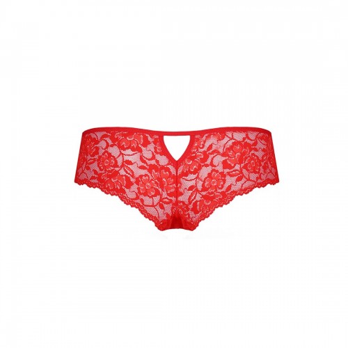 Трусики-бразиліана з квіткового мережива Raja Thong red XXL/XXXL - Passion в інтернет супермаркеті PbayMarket!