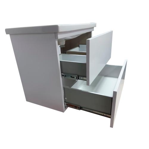 Підвісна тумба Mikola-M Plastic 2.0 White з пом. Como 80 см 2 ящ система push Підвісна тумба Mikola-M Plastic 2.0 White з пом. Como 80 см 2 ящ система push